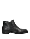 Pollini Man Ankle Boots Black Size 12 Calfskin