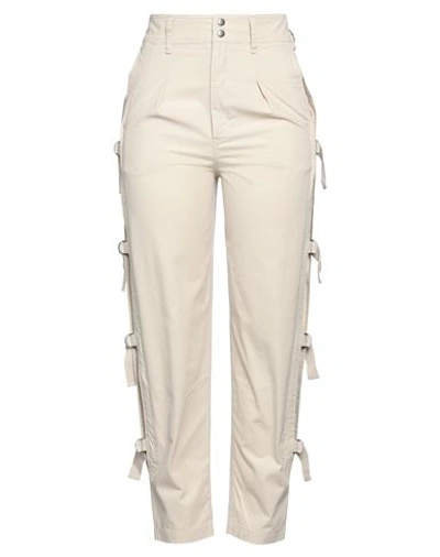 ISABEL MARANT ÉTOILE MARANT ÉTOILE WOMAN PANTS BEIGE SIZE 8 COTTON
