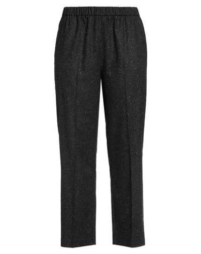 Beatrice B Beatrice .b Woman Pants Steel Grey Size 14 Viscose, Polyester, Wool, Polyamide, Silk