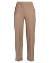 Beatrice B Beatrice .b Woman Pants Sand Size 12 Viscose, Polyester, Wool, Polyamide, Silk In Beige