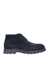 GIOVANNI CONTI GIOVANNI CONTI MAN ANKLE BOOTS NAVY BLUE SIZE 12 SOFT LEATHER