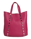 Zanellato Woman Handbag Fuchsia Size - Soft Leather, 750/1000 Gold Plated In Pink