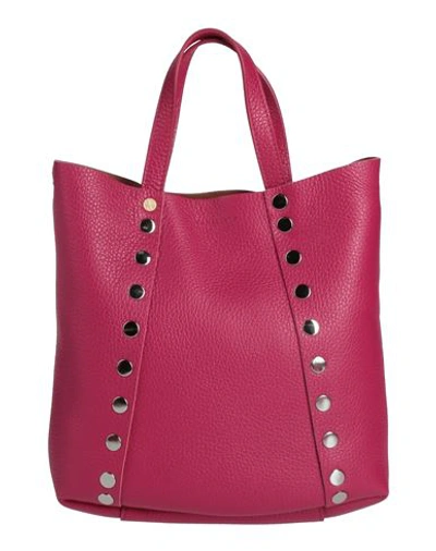 Zanellato Woman Handbag Fuchsia Size - Soft Leather, 750/1000 Gold Plated In Pink