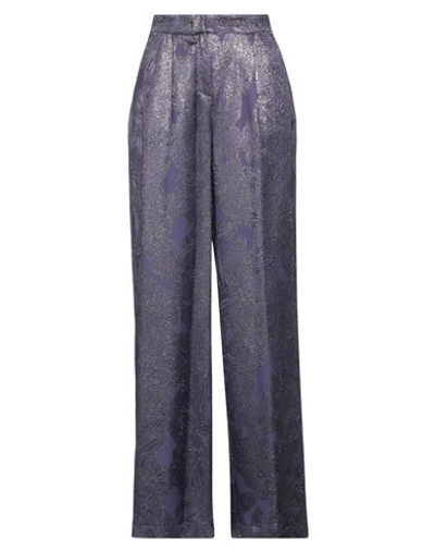 Beatrice B Beatrice .b Woman Pants Mauve Size 4 Viscose, Polyester In Purple