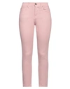 2w2m Woman Pants Antique Rose Size 29 Cotton, Polyester, Elastane In Pink