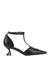 JEANNOT JEANNOT WOMAN PUMPS BLACK SIZE 11 SOFT LEATHER
