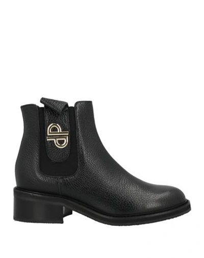Pollini Woman Ankle Boots Black Size 11 Soft Leather