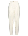 AERON AERON WOMAN PANTS IVORY SIZE 6 POLYESTER, VISCOSE, ELASTANE