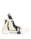 CONVERSE X DRKSHDW CONVERSE X DRKSHDW WOMAN SNEAKERS OFF WHITE SIZE 9.5 TEXTILE FIBERS