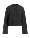 Emporio Armani Woman Blazer Steel Grey Size 10 Wool, Viscose, Alpaca Wool, Polyamide, Polyester