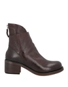 Moma Woman Ankle Boots Dark Brown Size 11 Calfskin