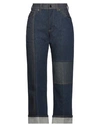 NEIL BARRETT NEIL BARRETT WOMAN JEANS BLUE SIZE 30 COTTON, ELASTANE