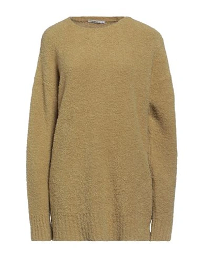 Kangra Woman Sweater Sage Green Size L Alpaca Wool, Wool, Silk, Polyamide