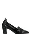 Daniele Ancarani Woman Loafers Black Size 10 Soft Leather In Black