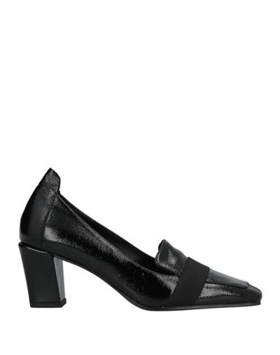 Daniele Ancarani Woman Loafers Black Size 10 Soft Leather