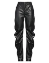 Philosophy Di Lorenzo Serafini Woman Pants Black Size 10 Polyester, Polyurethane Resin In Black