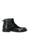 Giovanni Conti Man Ankle Boots Black Size 13 Soft Leather In Black