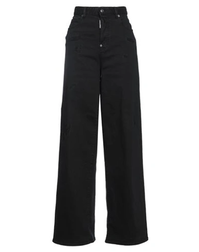 Dsquared2 Woman Jeans Black Size 2 Cotton, Elastane