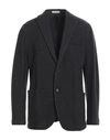Boglioli Man Blazer Lead Size Xxl Cotton, Virgin Wool, Polyamide In Grey