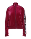 Versace Jeans Couture Woman Sweatshirt Magenta Size M Polyester, Elastane In Magenta