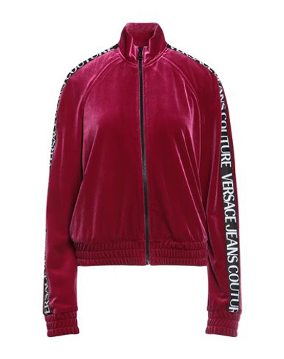 Versace Jeans Couture Woman Sweatshirt Magenta Size M Polyester, Elastane