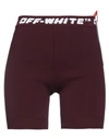 Off-white Woman Leggings Burgundy Size 6 Polyester, Polyamide, Elastane In Red