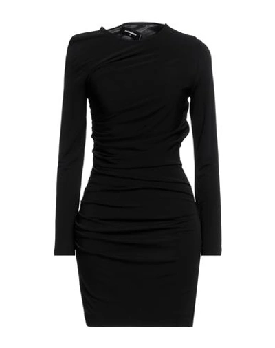 Dsquared2 Woman Short Dress Black Size Xl Viscose