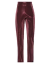 CHIARA BONI LA PETITE ROBE CHIARA BONI LA PETITE ROBE WOMAN PANTS BURGUNDY SIZE 10 POLYAMIDE, ELASTANE