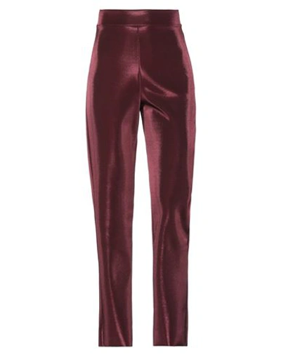 Chiara Boni La Petite Robe Woman Pants Burgundy Size 10 Polyamide, Elastane In Red