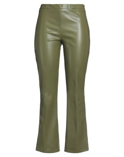 Jucca Woman Pants Military Green Size 4 Polyester, Polyurethane In Green