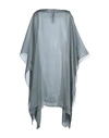 Giorgio Armani Woman Capes & Ponchos Grey Size Onesize Silk, Polyamide