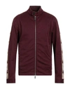 Dsquared2 Man Jacket Burgundy Size 44 Cotton, Elastane In Red