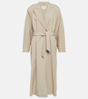 Max Mara Ottico Wool Coat In Beige