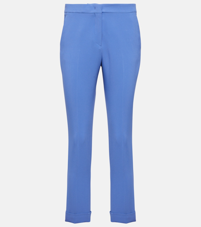 Etro Tailored Straight Pants In Blue