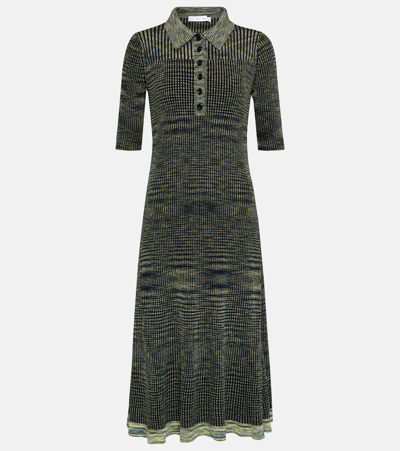 Proenza Schouler White Label Cotton-blend Polo Dress In Black