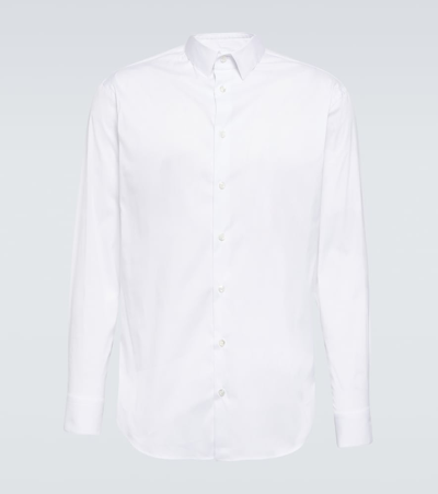 Giorgio Armani Cotton Shirt In White