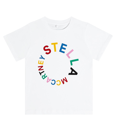 Stella Mccartney Kids' Logo-print Cotton T-shirt In White