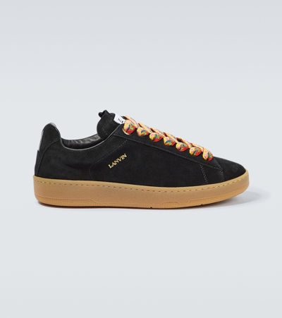 Lanvin Zigzag Lace-up Trainers In Black