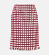 OSCAR DE LA RENTA WOOL-BLEND MINISKIRT