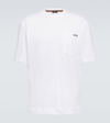 Zegna Heavy-cotton Logo-print T-shirt In White