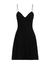 Dsquared2 Woman Mini Dress Black Size L Viscose, Polyester In Black