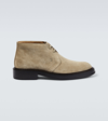 Tod's Suede Desert Boots In Beige