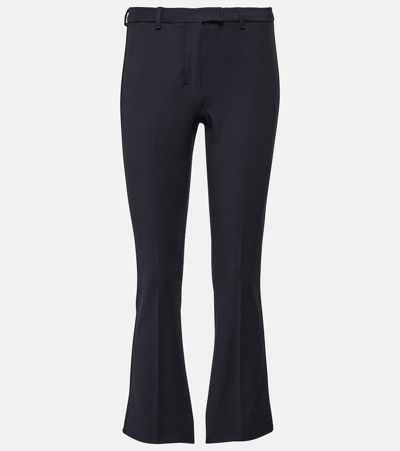 S Max Mara Umanita Cotton-blend Pants In Black