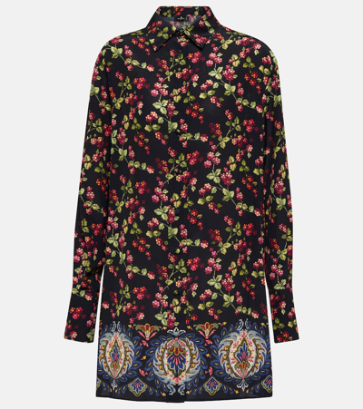 ETRO PRINTED SILK SHIRT