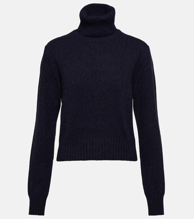 Ami Alexandre Mattiussi Ami De Caur Cashmere And Wool Jumper In Blue