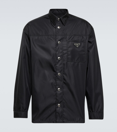 Prada Re-nylon Jacket In Blu