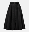 PRADA RE-NYLON BELTED MIDI SKIRT