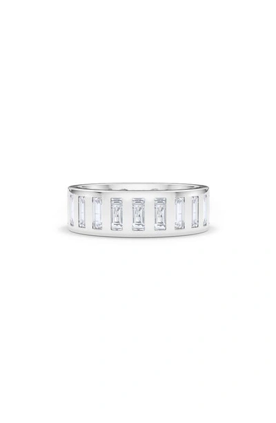 Hautecarat Baguette Lab Created Diamond Eternity Band Ring In 18k White Gold