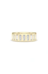 Hautecarat Baguette Lab Created Diamond Eternity Band Ring In 18k Yellow Gold