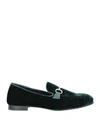 Poesie Veneziane Woman Loafers Dark Green Size 11 Soft Leather